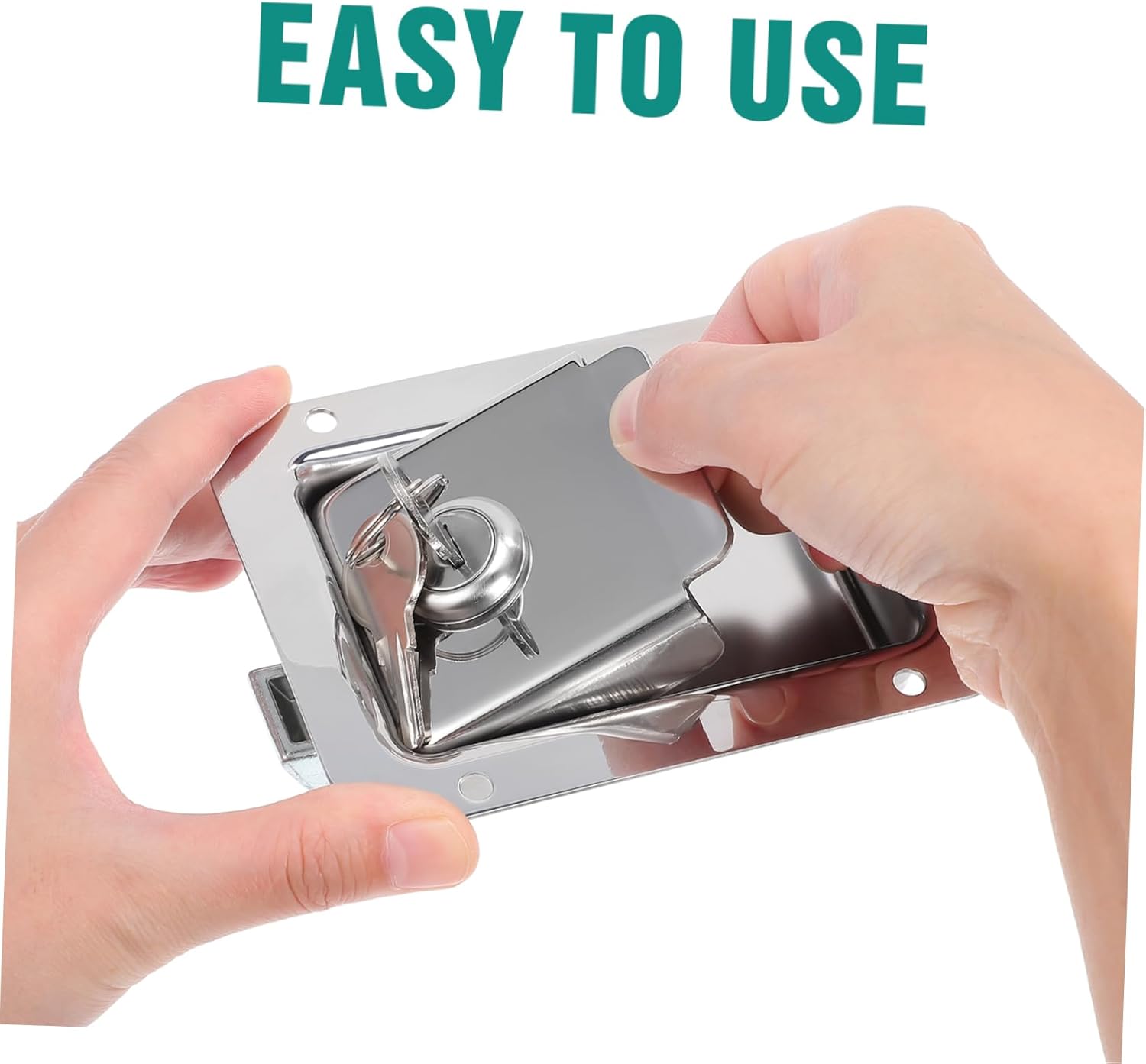 Rv Compartment Door Lock Heavy Duty Flush Mount Latch Paddle Handle Locking Latch for Toolbox