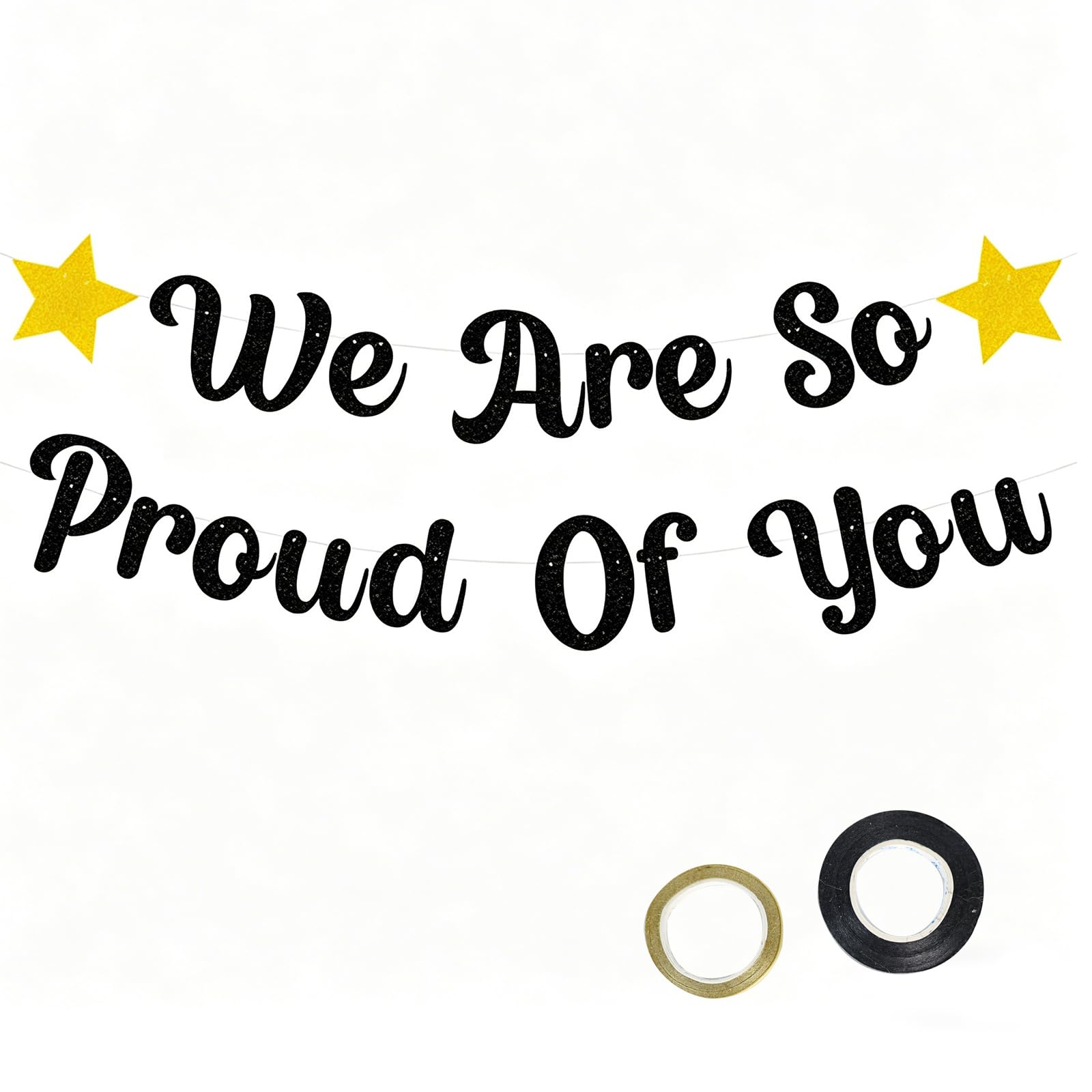 Mitibet We Are So Proud Of You Banner, 2026 Graduation Decorations, Congratulations Bunting, Prom Party Sign, School Leavers Leaving Gifts, Kids Preschool GCSE Results Day Decor, 15cm Height