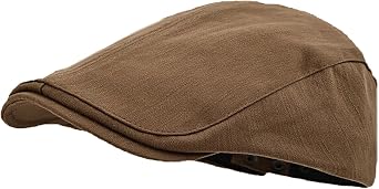 Flat Beret Cap Cotton Man Cap Adjustable Soft Vintage Newsboy Ivy Gatsby Cap