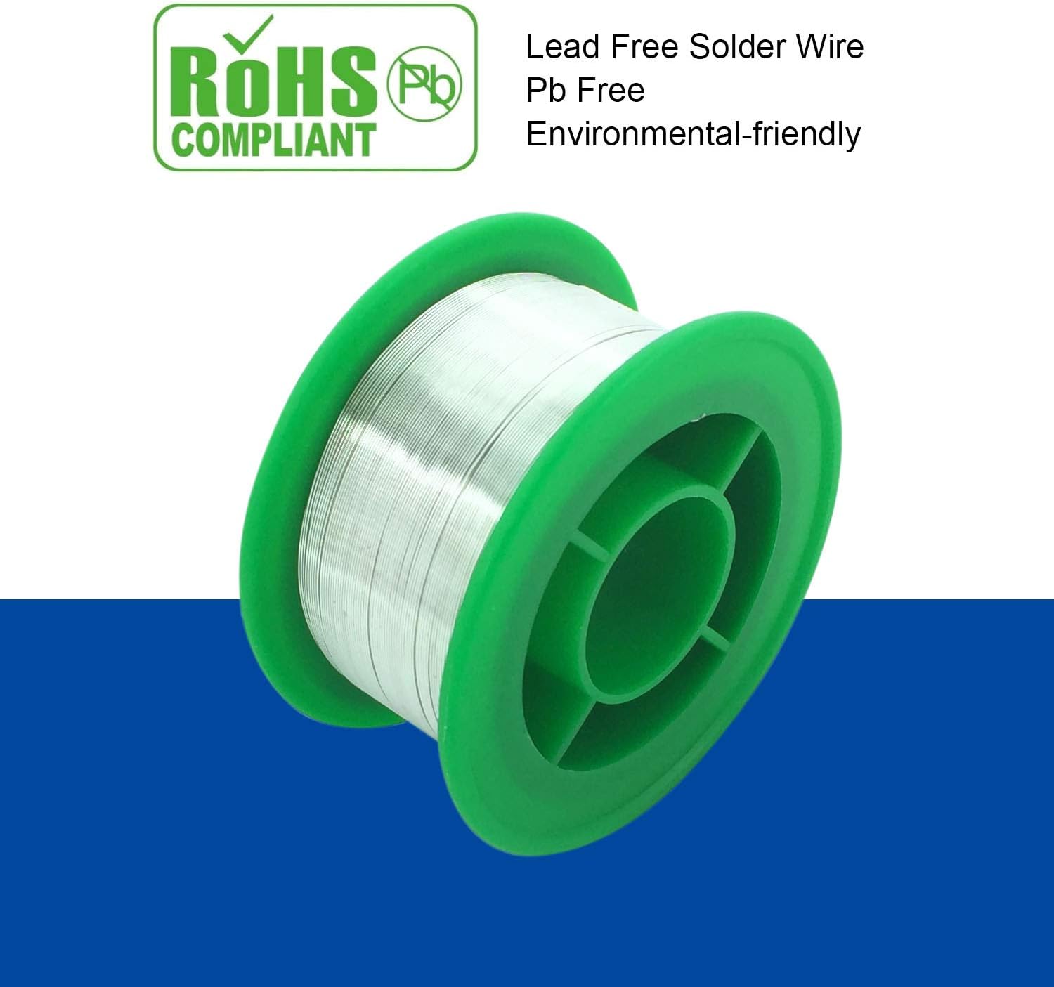 Thin Solder Wire Unlead, 4oz Tiny 0.5mm 115g, Fine Solder Gauge 0.02 No Lead Electronic Rosin Flux Core Alloy Soldering Wire Sn99 Cu0.7 Ag0.3, Electronics Soldering Electric