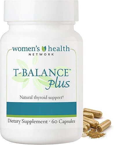Suplemento natural T-Balance Plus, asistencia natural para la tiroides de Women's Health Network, 1 botella, 1