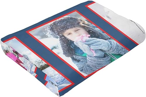Miniatura 6 de mamz Manta personalizada con texto fotográfico, manta personalizada con imagen para bebé, madre, padre, adultos, amigos, amantes, perros, mascotas,