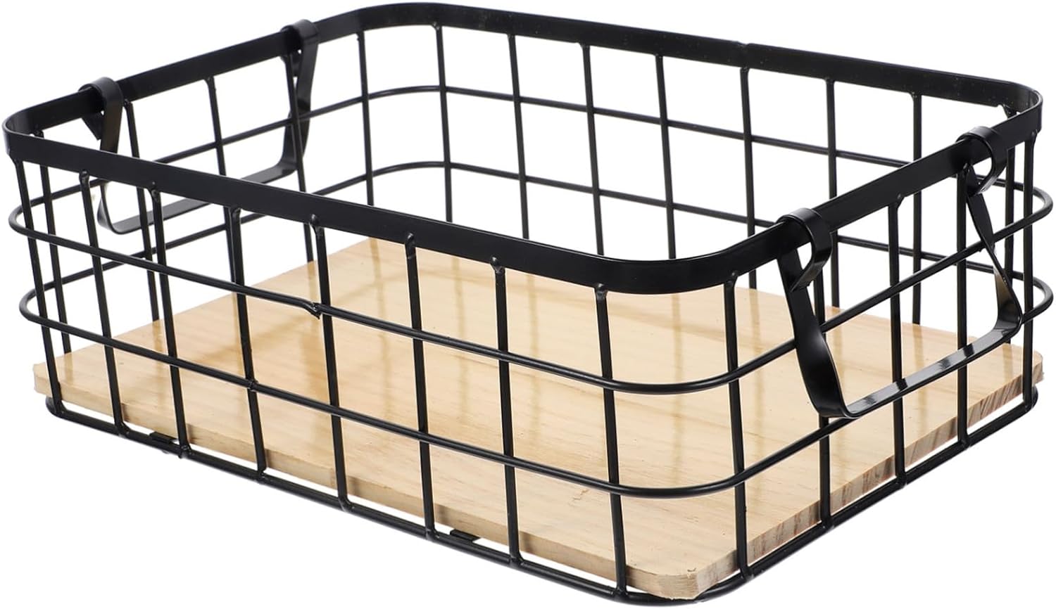 Metal Wire Basket Kitchen Storage Woven Fruit Basket Organizing Bin Multi-functional Home Decor