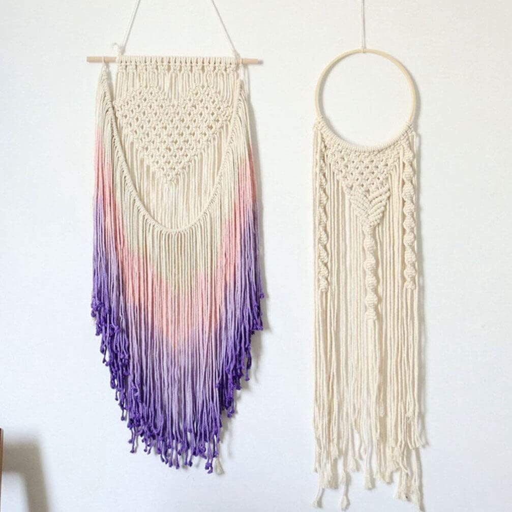 jojofuny Dream Catcher DIY Rings Bamboo Circle Frame 2.6 Inch Round Craft Materials for Macrame Wall Hanging Wreath Making and Embroidery Projects