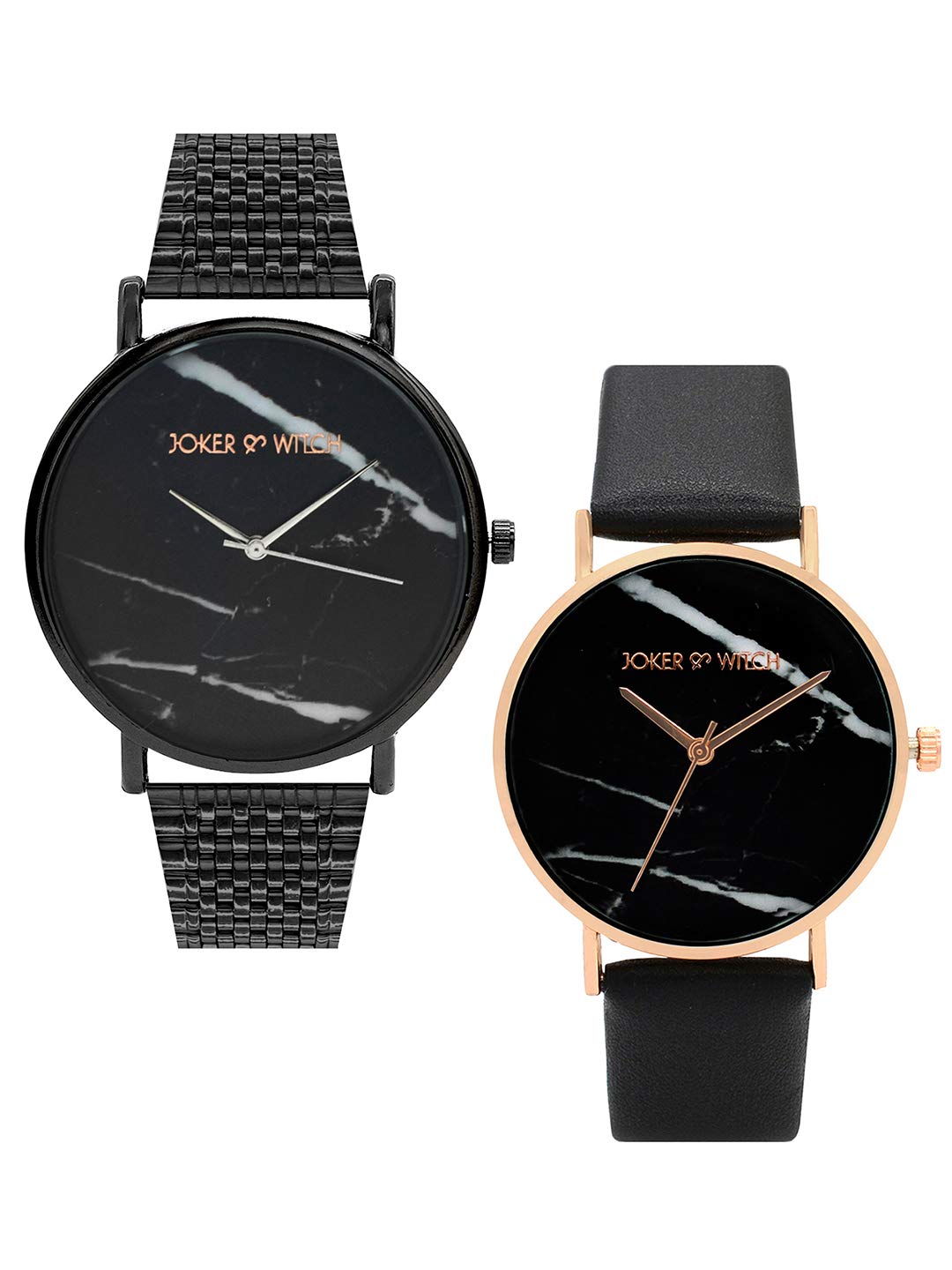 Joker & Witch Polyurethane Becky & Jesse Couple Analog Watch Gift Set For Men And Women, Black Dial, Black Band (B08WRSML89) Amazon Price History, Amazon Price Tracker