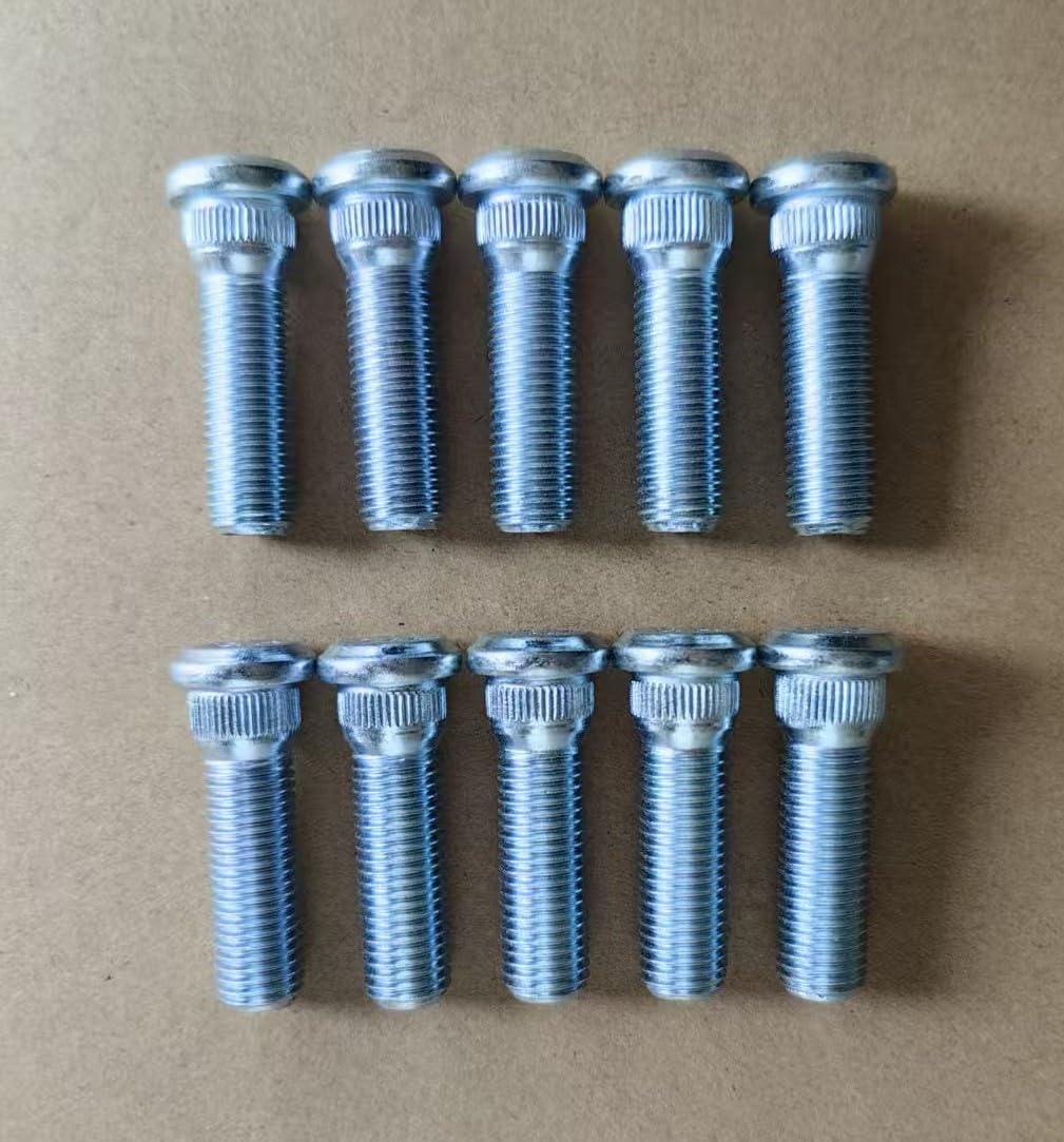10PCS Grade 12.9 Wheel Studs Replacement for 610-266 90942-02049, 43mm UHL & M12x1.5 Lug Bolts Compatible with select Toyota Scion Lexus