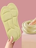 1 Pair of Ultra-Comfortable 5D Insoles - Adjustable, Wear-Resistant, Breathable Memory Foam for Men Women Feet Care Insole (Beige 9.5-10)