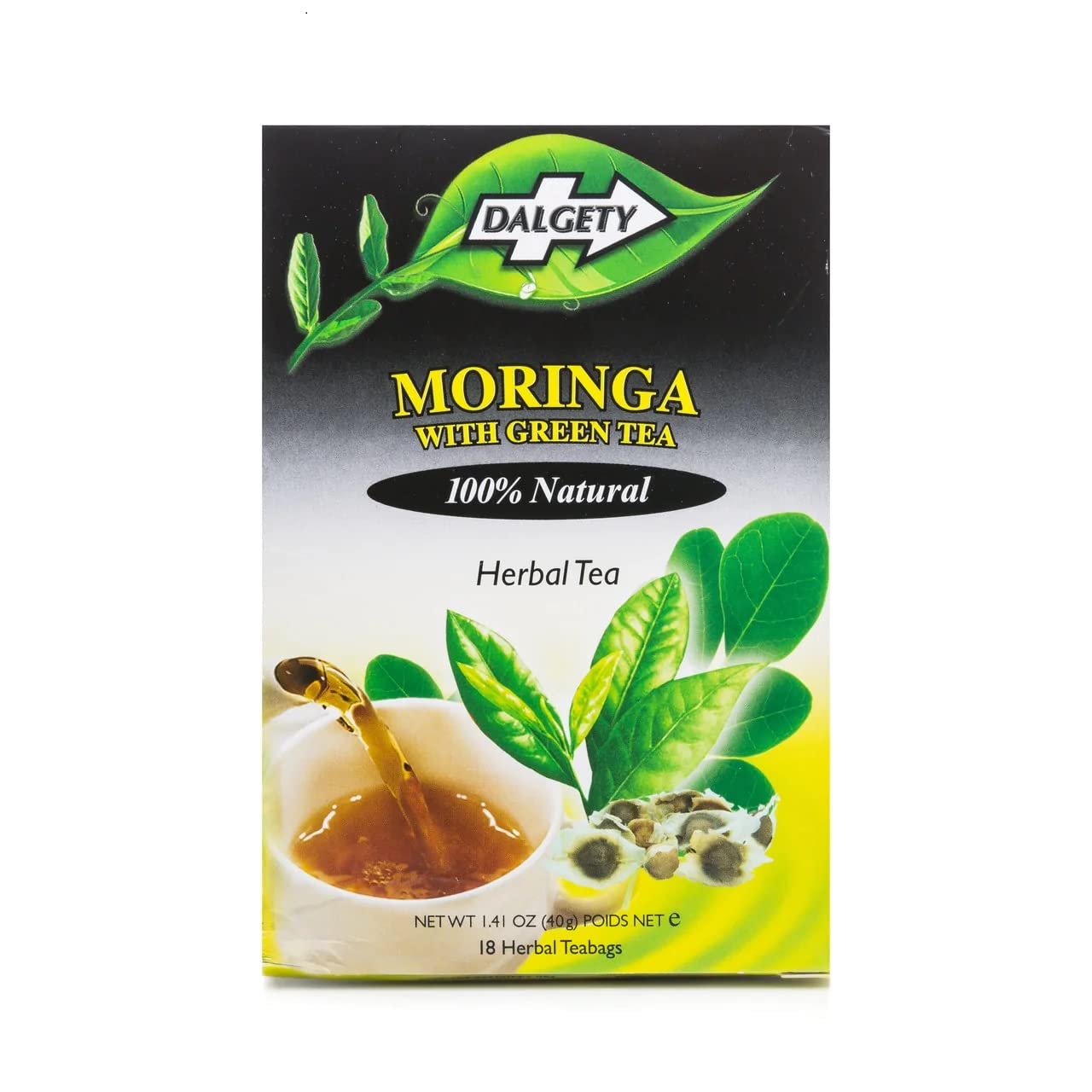Dalgety Moringa & Green Tea Herbal Tea 18 Bags x 2 Pack