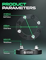 Vista 4 de YHTAUTO Espaciadores de rueda de 1.04 x 5.11 pulgadas para modelos Bombardier, Can-Am, Kawasaki, Suzuki, Outlander, Commander, Renegade, Mule