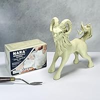Vista 18 de NARA Arcilla para modelar, 1 color, 1 bloque, 31.96 oz (2 libras) (blanco) - No tóxica, arcilla de modelado de plastilina, ideal para principiantes