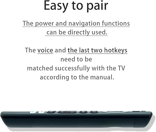 Miniatura 6 de Control remoto por voz de repuesto para televisores inteligentes Insignia, Toshiba o Pioneer, requiere Fire Smart TV compatible