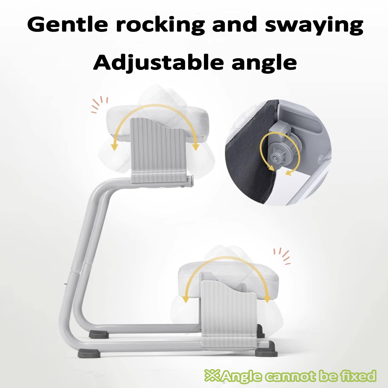 Ergonomische Fußstütze für unter dem Schreibtisch, verstellbare Höhe und Winkel, rutschfeste Oberfläche, Kissen inklusive, ideal für Büro, Gaming und Studium