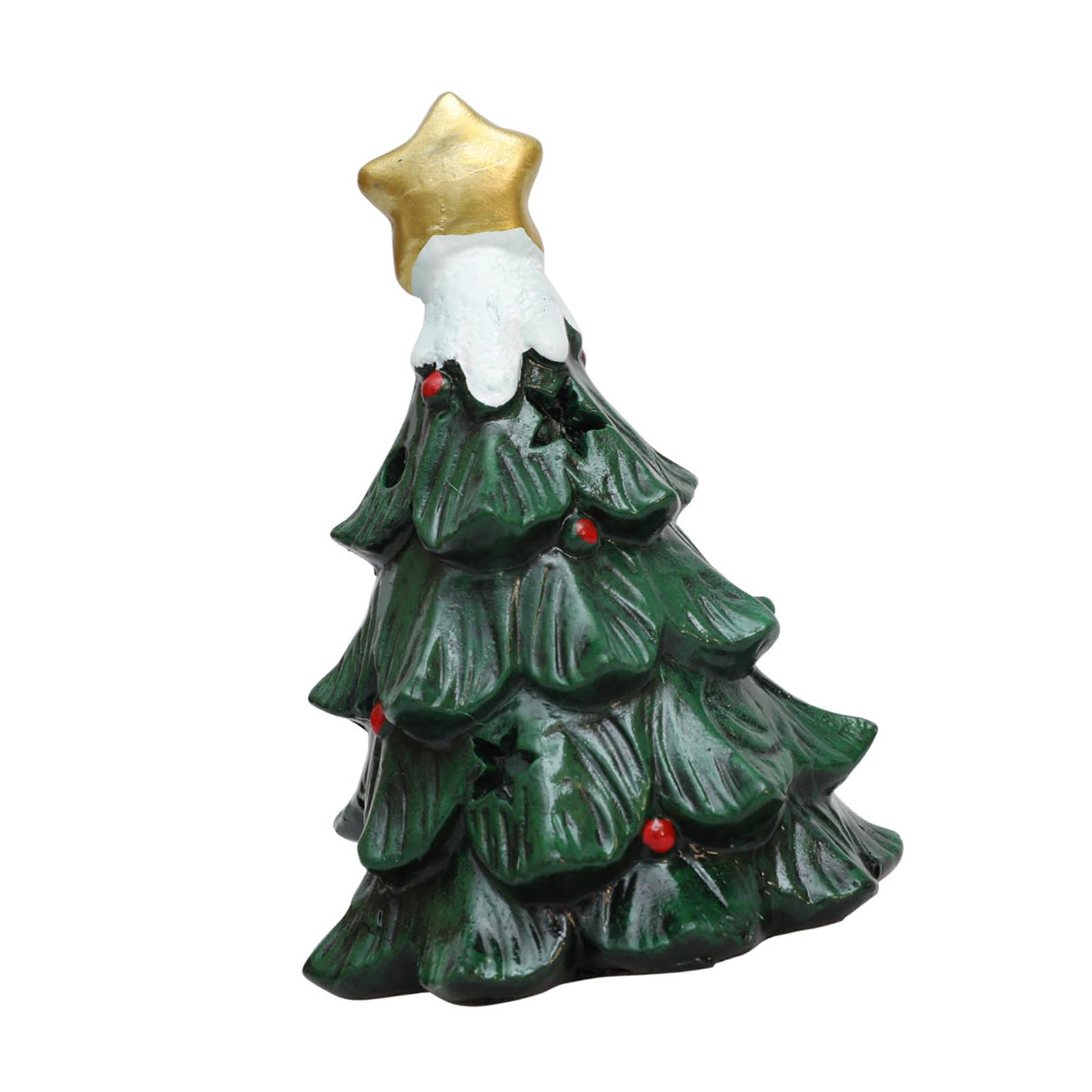 Kalttoy Men's Star Christmas Tree Ornat For Home Decors Delicate Bells Decorated Christmas Tree Ornat For Festival Ambiances Resin Decors