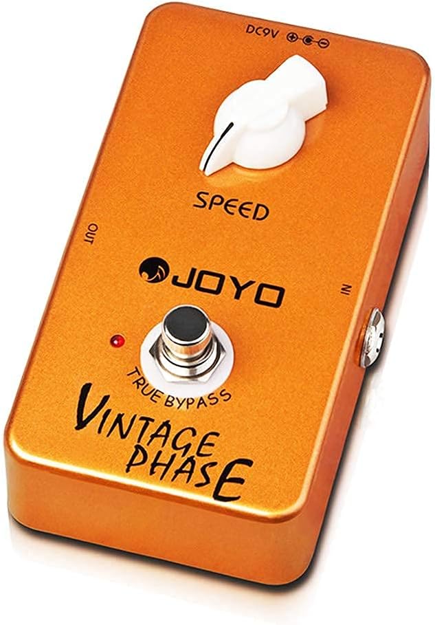 JOYO JF-06 Vintage Phase Pedal Bundle with DC 9V Pedal Power Supply (800mA -1A) AC Adapter