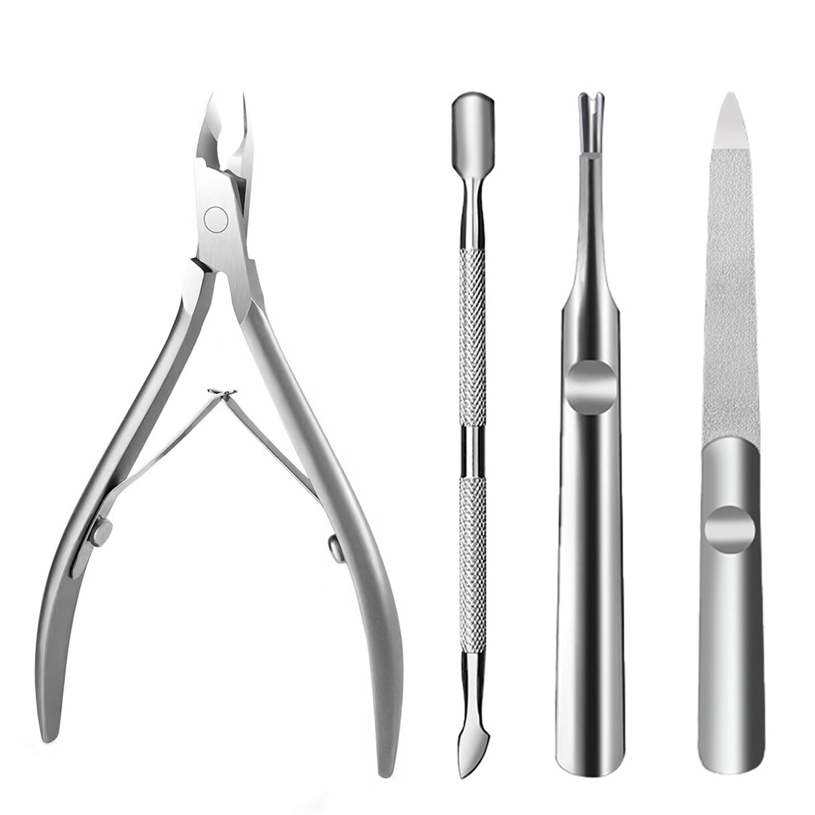 Honey Joy Cuticle Remover Kit, Cuticle Trimmer Cuticle Pusher with Cuticle Nippers, Stainless Steel Pedicure Manicure Cuticle Cutter Cuticle Kit For