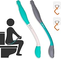 Vista 1 de Ayudas de inodoro para limpiar – 15.7 herramientas de limpiaparabrisas de largo alcance, herramienta de limpieza de glúteos de autoayuda