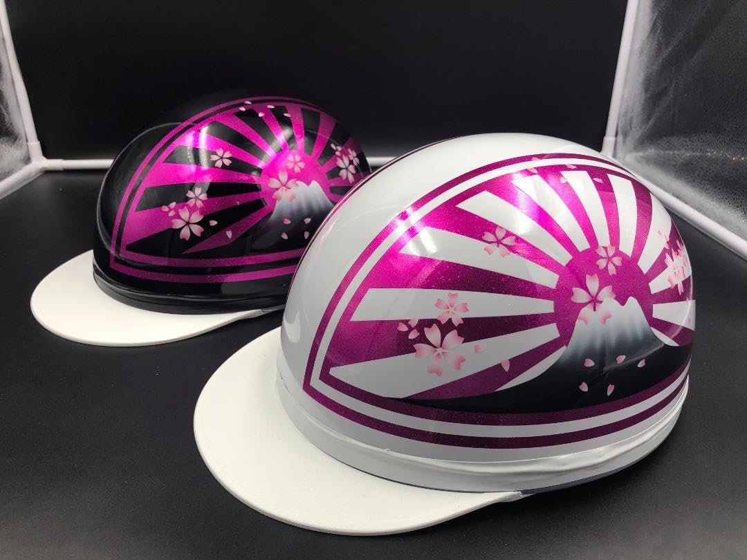 コルク半 カスタム 富士日章 ブラックピンクラメ ゴールド 桜 高級  