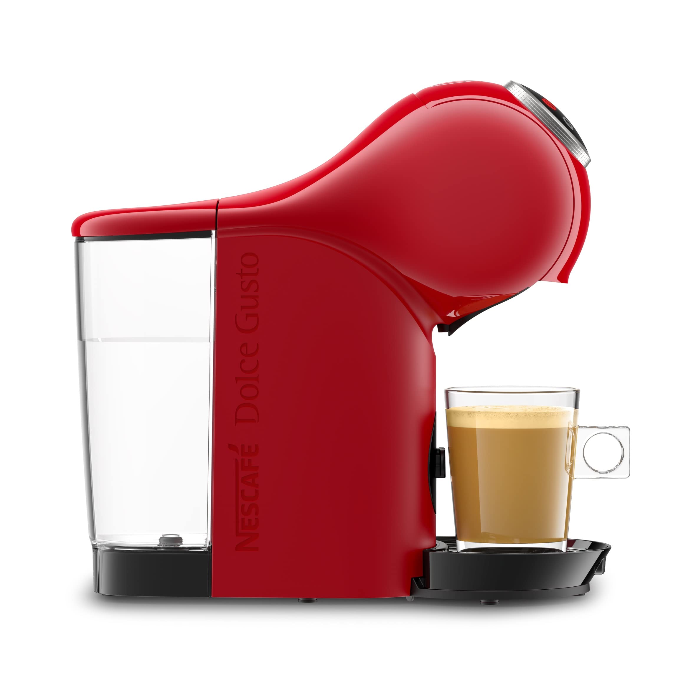Krups Genio S Basic - Cafetera de cápsulas, capacidad 0.8 L, bebidas frías o calientes, modo Eco, pantalla táctil, 4 ajustes temperatura, compatible con Nescafé Dolce gusto, Pack 48 cápsulas