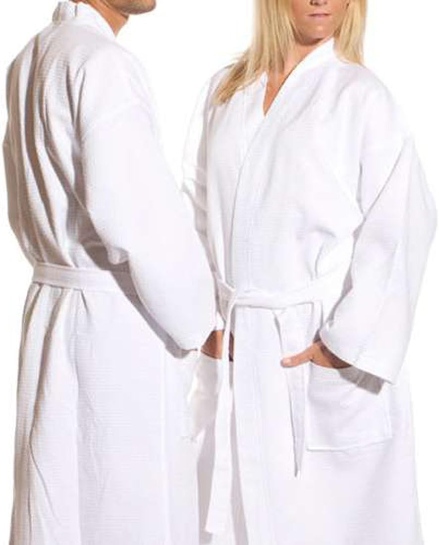 Diamond Waffle Weave Kimono Robes Bathrobe Spa Hotel Robes