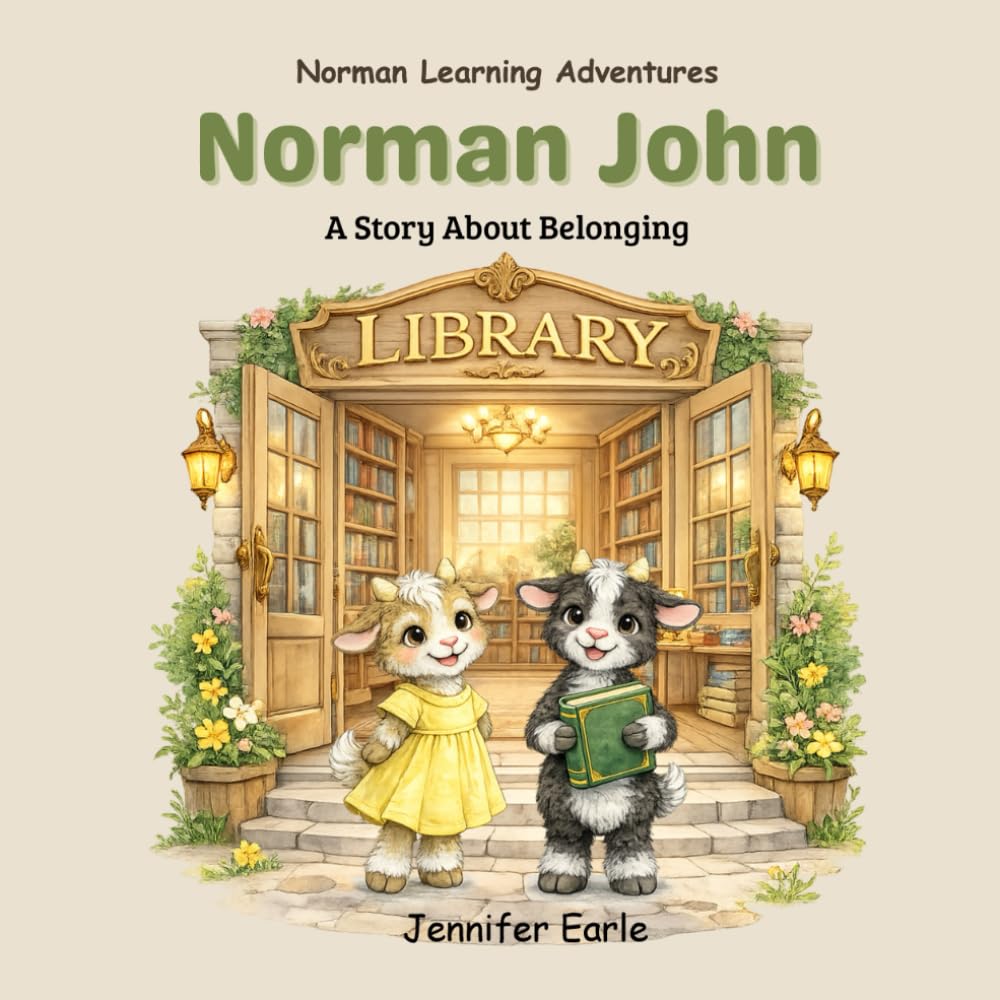 Norman John - Library: A Story About Kindness, Friendship, and Understanding Differences (Norman John - Adventures of a little goat.)