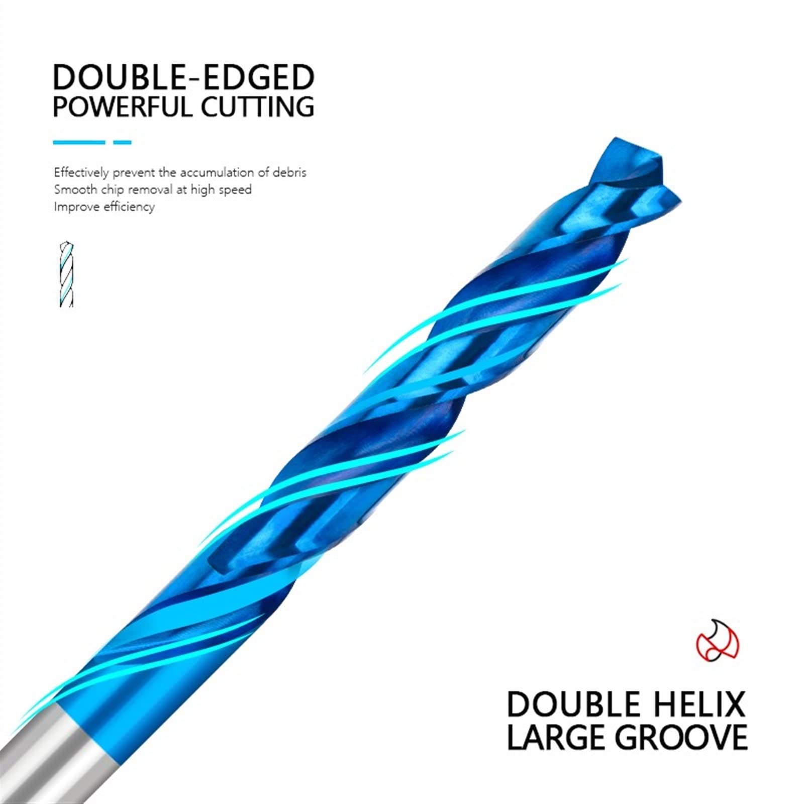 Broca de acero HSS M35, broca helicoidal completamente rectificada, grados, herramientas de perforación de agujeros de hélice for carpintería de madera, 1 Uds.(3.5mm)