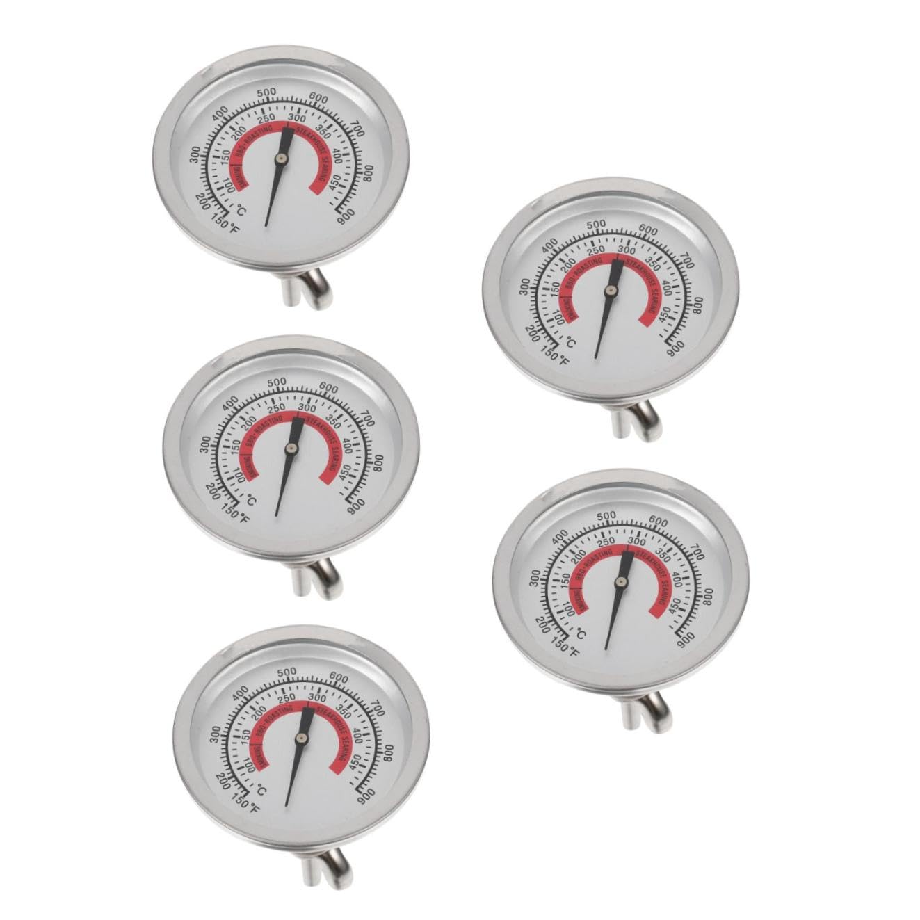 Happyyami 5stücke Bbq Smoker Grill Temperaturanzeige Präzises Ofenthermometer Mit -sensor Für Backwaren Und Grillen Für Küche Und Grillabende