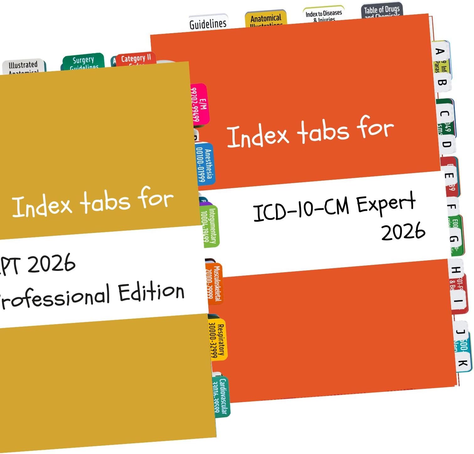 Cpt Code Index Index Tabs Bundle For Cpt 2026 And Icd 10 Cm | Desertcart UNITED STATES