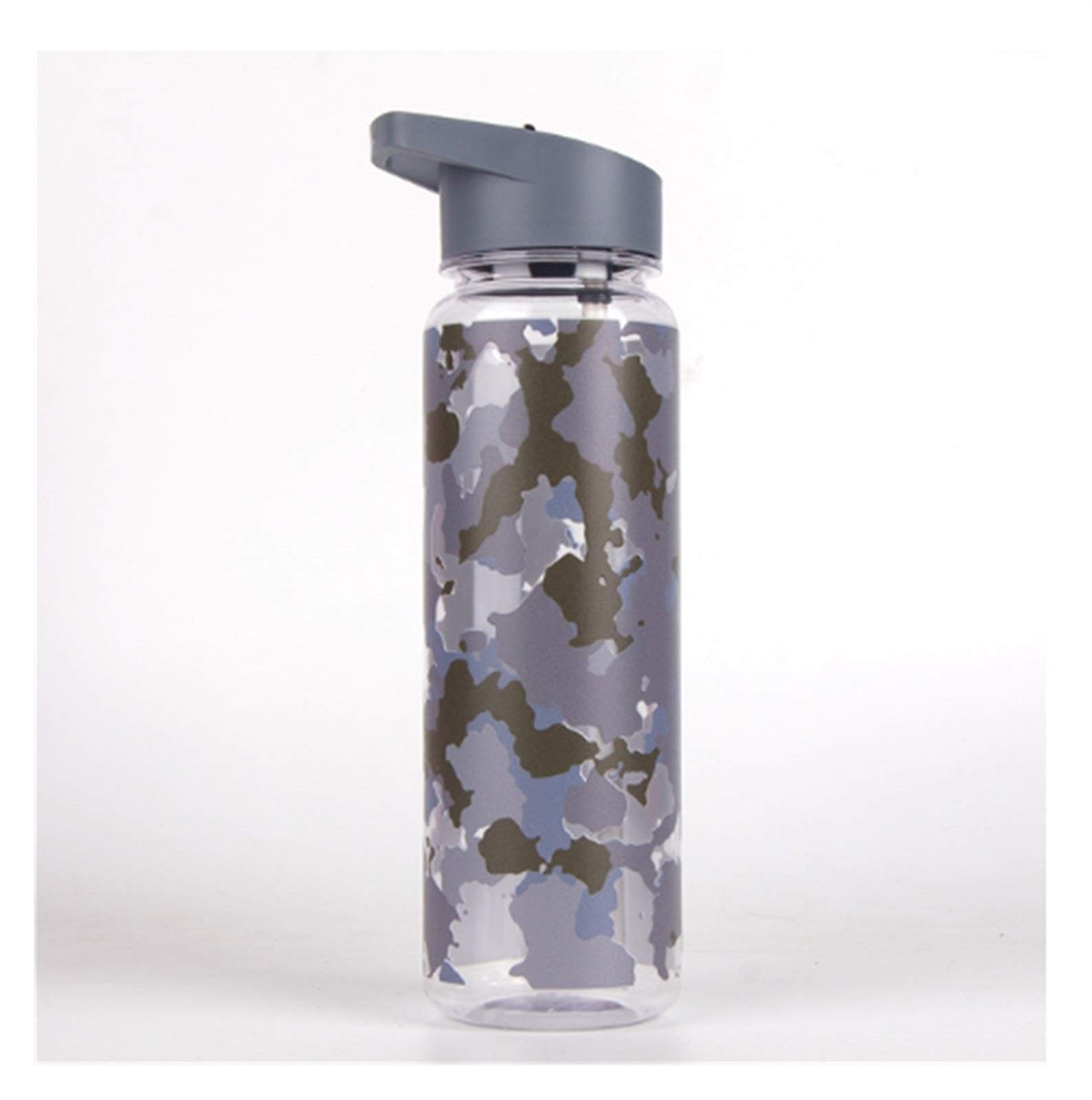 Bouteille d'eau en plastique avec paille 720ML gourde sport