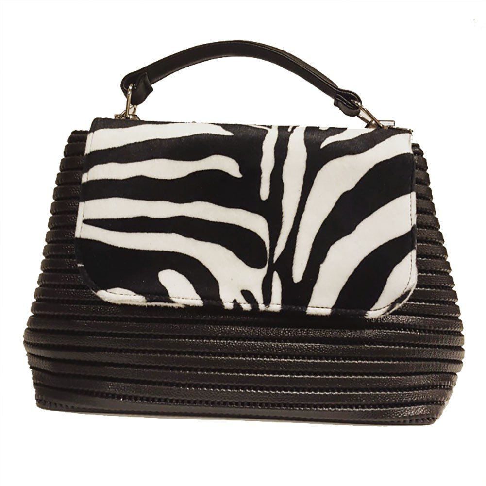 Sac à main Dublin Zebra en sympatex luxe | SYQUESTIONBAGCAVALLINO - 3