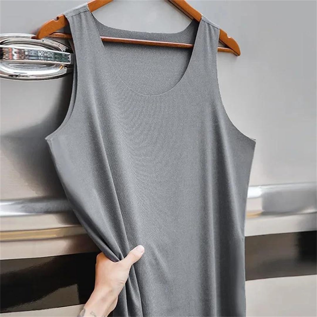 Men Tank Tops Ice Silk Sleeveless Cool Breathable Gym Fitness Vest