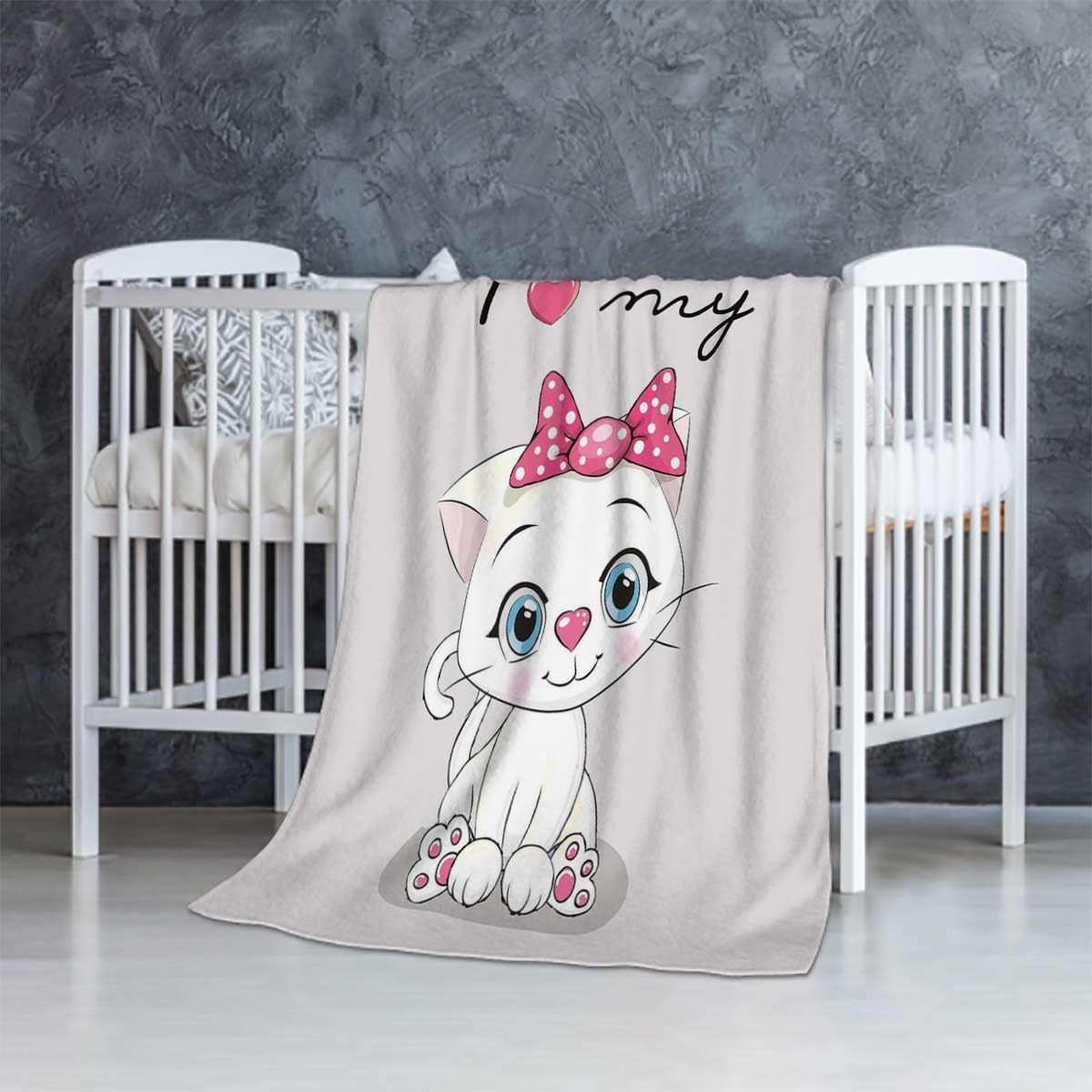 Coperta di peluche divano, grigio chiaro 130x160cm