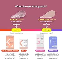 Vista 7 de ZitSticka Parches invisibles para espinillas de la cara, parches hidrocoloides, parches ultradelgados transparentes de ácido azelaico y CICA