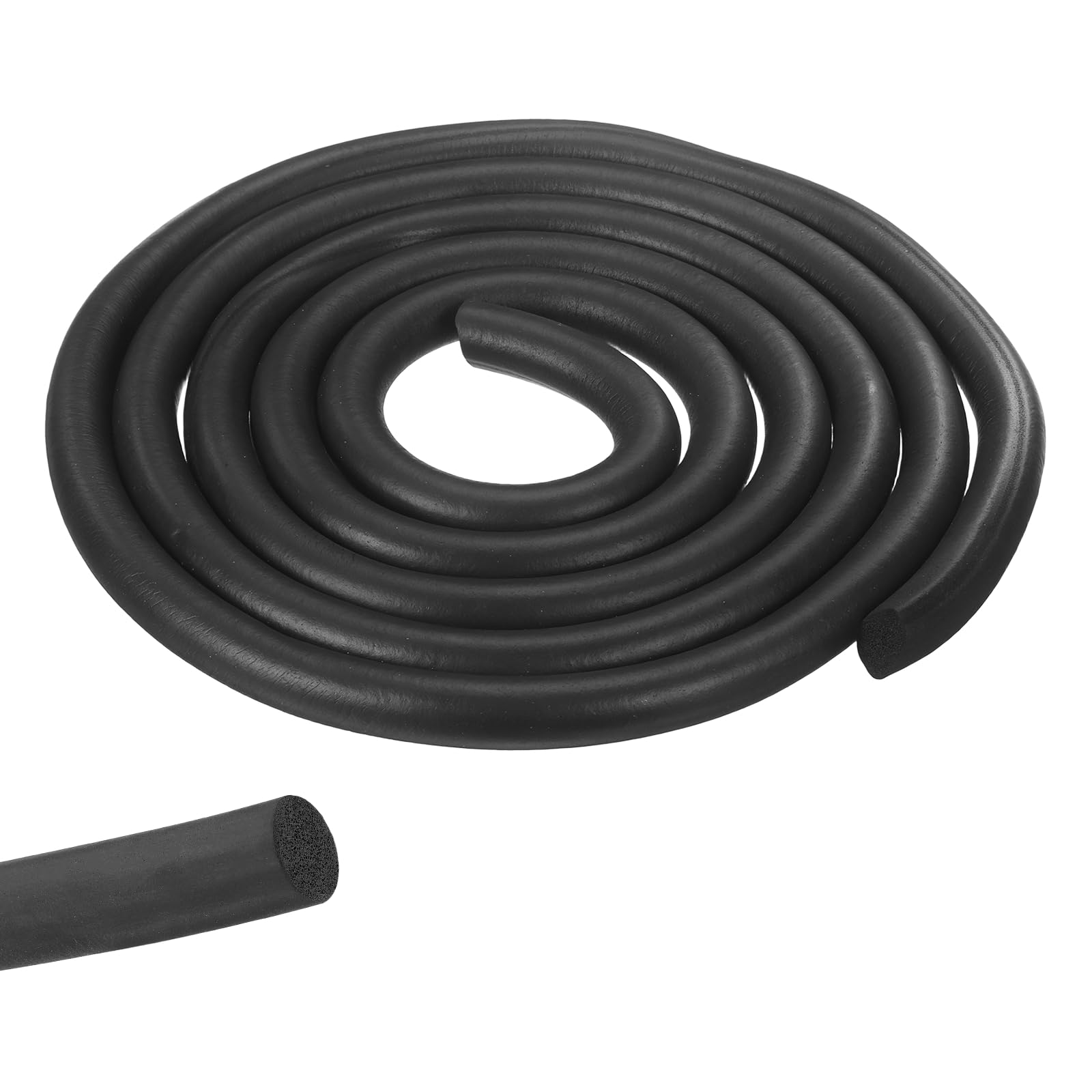 sourcing map Foam Backer Rod for Gaps and Joints, 18mm x 3Meters EPDM Rubber Foam Caulk Saver Weather Stripping Seal for Concrete Joints, Wall Cracks, Driveway and Joint Fillers, Black