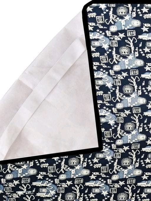 HomeStore-YEP 100% Waterproof Mattress Protector Cover with Elastic Strap for Baby, Double Bed (75x 72 inch, Color-Blue, Printed) 2
