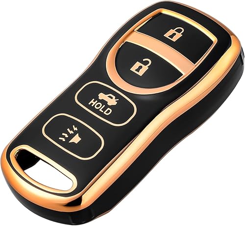 OFFCURVE Funda para llavero Nissan, funda protectora completa de TPU para llave de coche para Nissan Xterra Titan Armada Frontier Quest Sentra