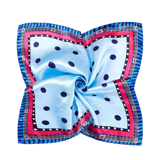 Erioctry 10Pcs Silk Feeling Satin HeadScarf Women Silk Square Scarves Small Satin Scarf Handkerchiefs Neckerchief Shawl Head Scarf Headcloth 50 x 50 cm (Color Random)3