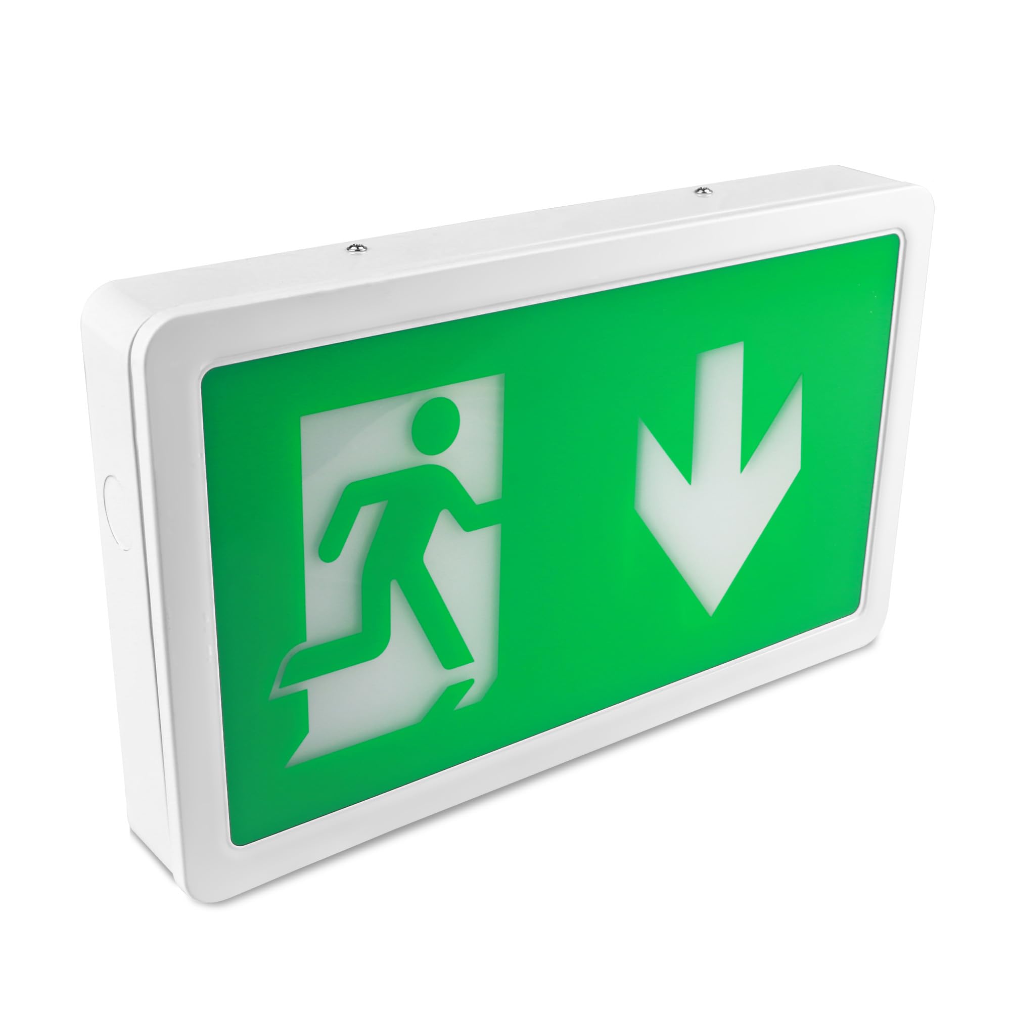 Bright Source Down Arrow Legend Panel for 4w LED Maintained or Non Maintained Emergency Exit Box Sign Fitting (not included)