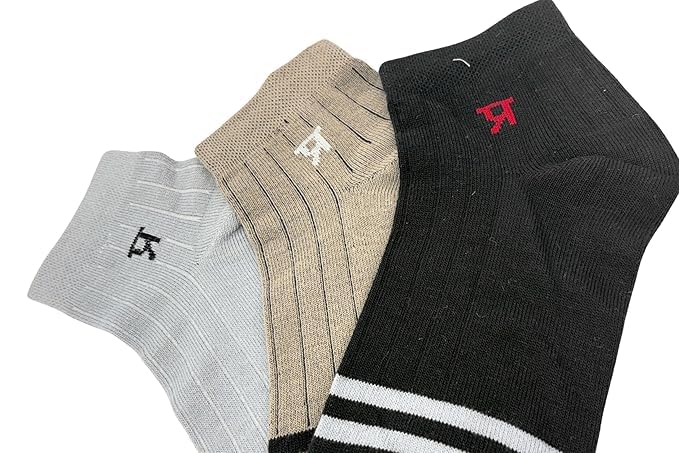 Image of PRASTHAN Sports Unisex Nylon Cotton Ankle Length Socks Made With Breathable Anti Odour & Moisture Absorbent Combed Cotton with a Extra Durable.