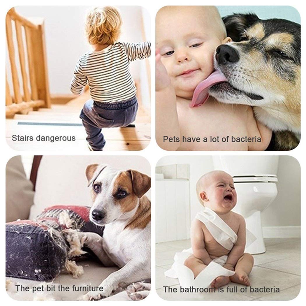 Pet Kojce Dla Niemowląt Brama Bezpieczeństwa Barierki Schodowe Kominek Pet Fence Child Jaźni Zamknięcie Poręczy Staircase-Tralki/90-97Cm