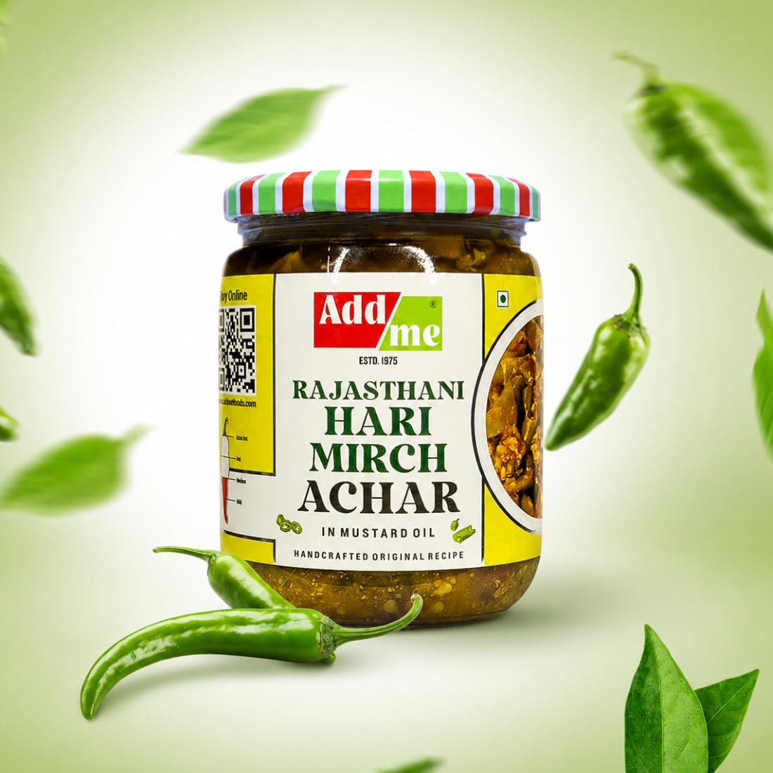 Add me green chilli pickles 500 gm Hari mirchi ka achar pickle homemade indian achaar vintage recipe Glass pack | Handmade Natural Ghar Ka Bana Hari Mirch ka Achaar in Mustard Oil | Spicy & Tasty Teekhi hara mircha achar 2
