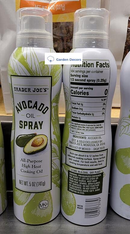 Miniatura 2 de Trader Joe's2 Trader Joe's - Aceite de aguacate en aerosol multiusos de alta temperatura, 5 onzas, 4.97 oz (dos latas)