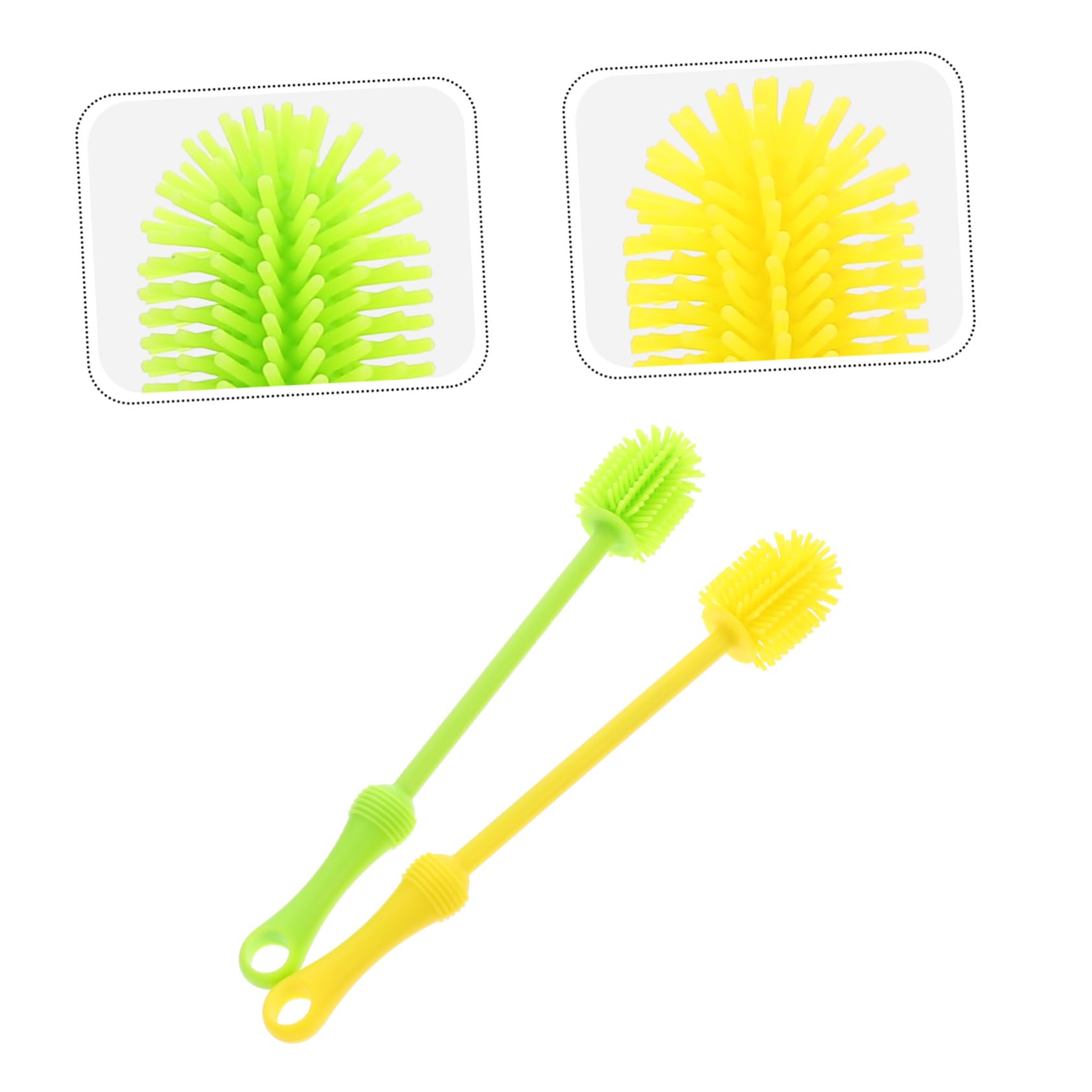 TOYANDONA 6 Cepillos Multifuncionales Para Biberones Limpiador Multiusos Cepillo De Limpieza De Silicona Cepillos De Limpieza Para Uso Doméstico Chupete Limpiador De Botellas De