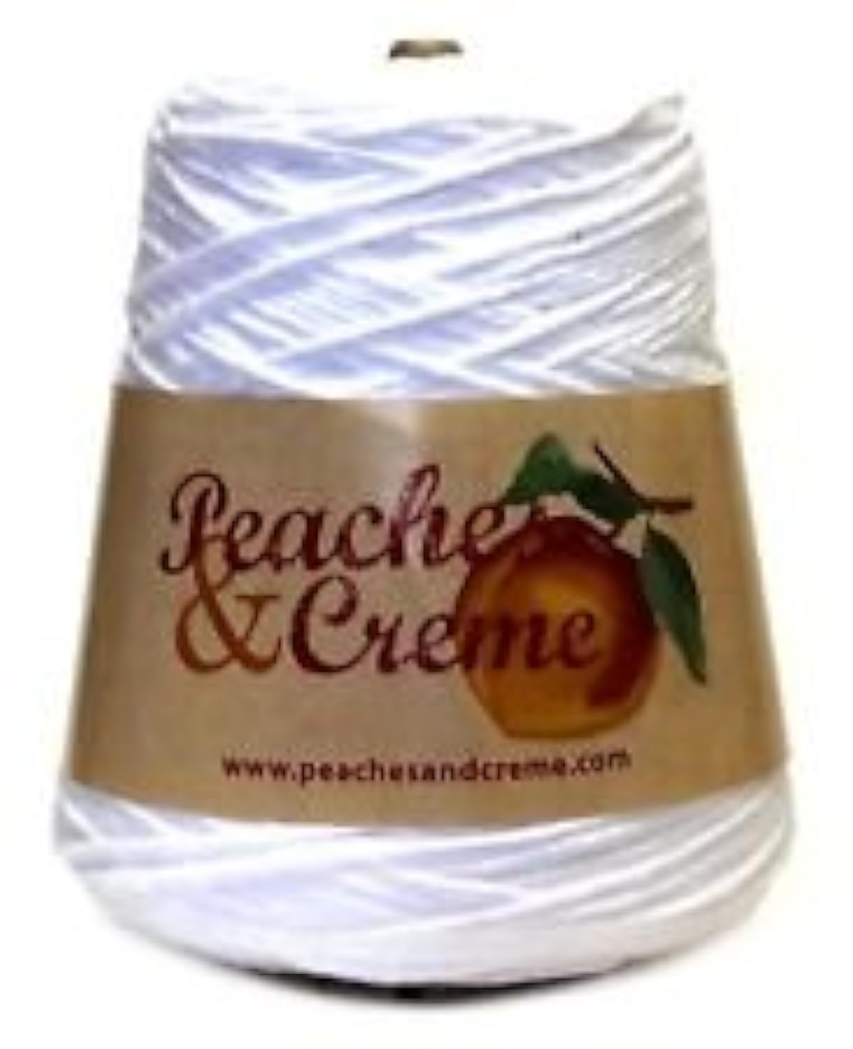 PLESIU 14 oz Peaches and Cream Cotton Size 4 Medium White Yarn