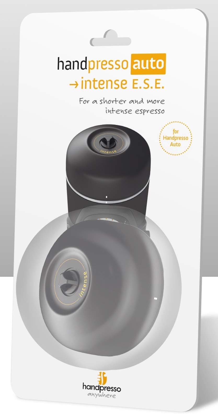 Handpresso Auto Hybrid ESE Pod Intense Portafilter, Black, 20 x 10 x 4 cm