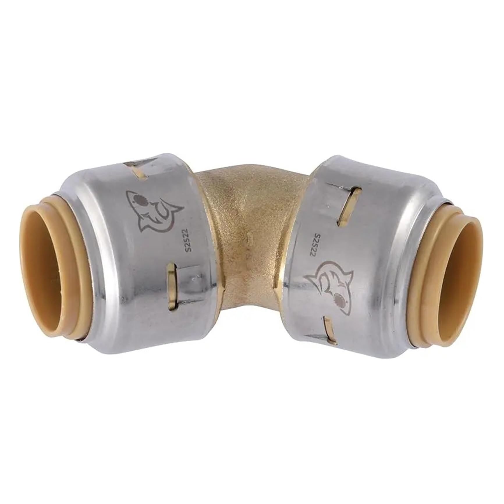2 Inch 45 Degree Elbow, Push to Brass Plumbing Fitting, PEX Pipe, Copper, CPVC, PE-RT, HDPE, UXL0554