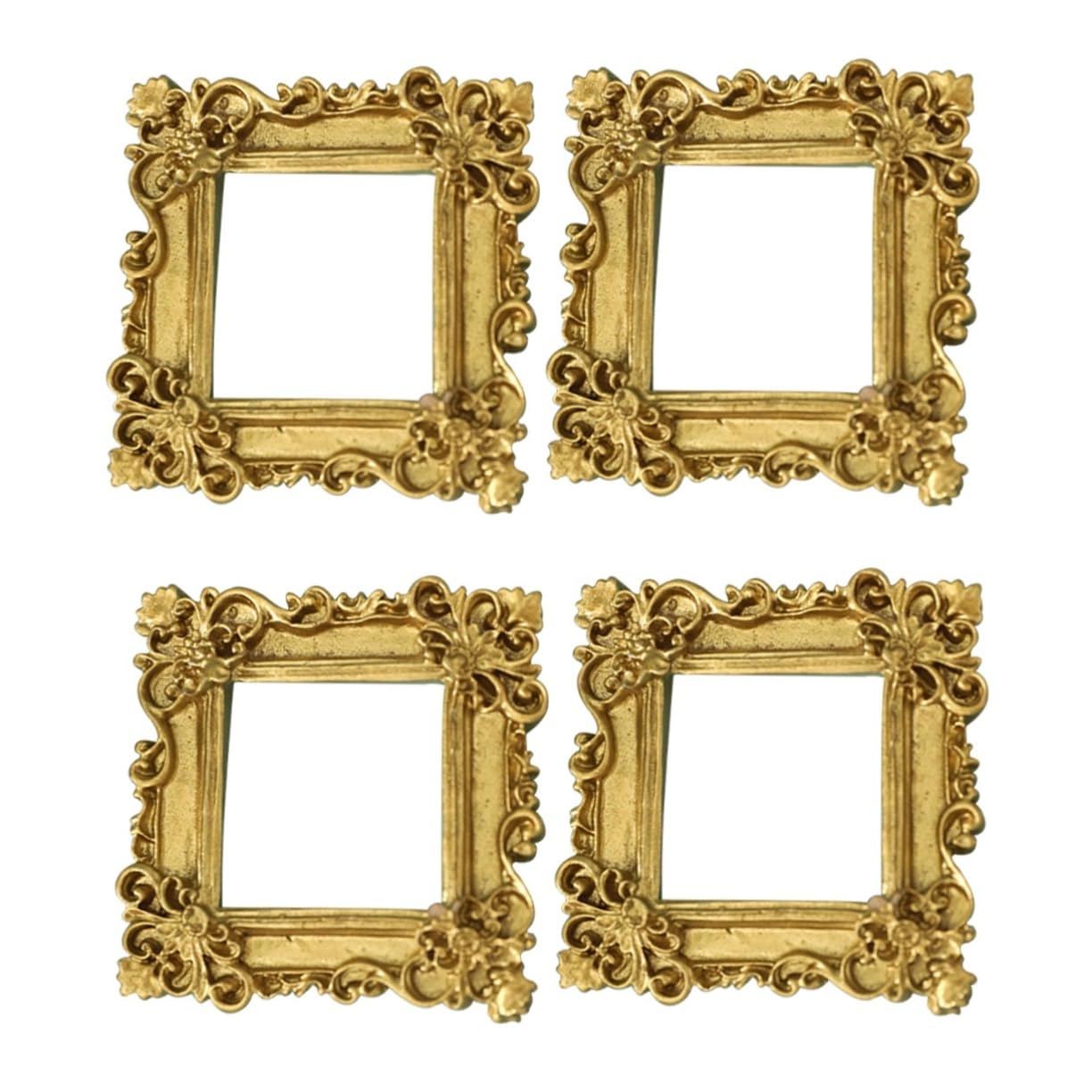 ミニチュアフレーム #4 Amazon.com: 4pcs Miniature Vintage Photo Frames Retro Resin Craft