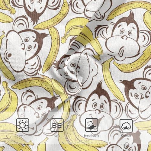 Girls' Underwear Monkey Funny Banana Cotton Stretch Comfort Toddler Panties3