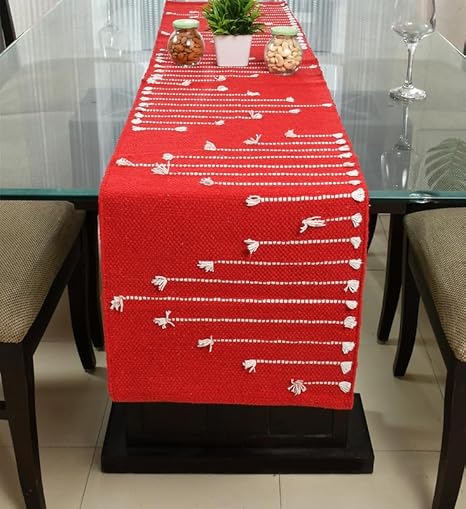 GENIUS HOMES FAB Cotton Table Runner The Style of Our Table Linen and Dining Rooms and Eating Areas 4-6 Seater Table Runner 14 x 72 Inch Pack of 1 pcs