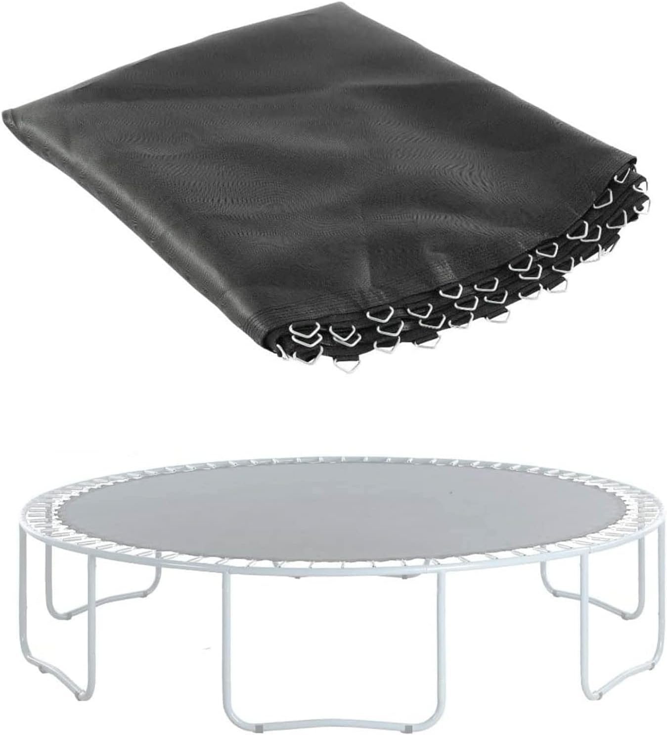 TFG - Ttfd Trampoline Replacement Jumping Mat, 6/8/10/12/13/14/15/16FT, Trampoline Replacement Elastic Bouncing Mat for Round Frame(12ft - (72 Buckles))
