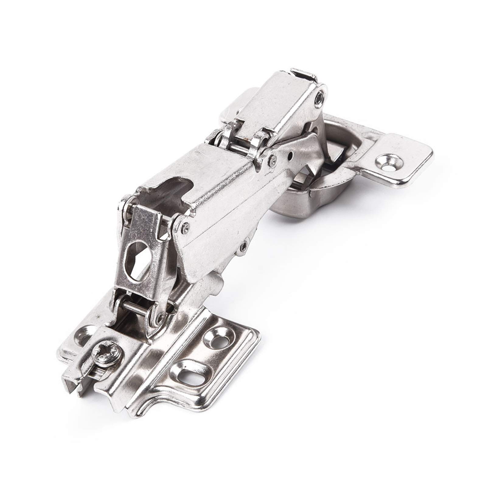 1 szt. Zawias ze stali walcowanej na zimno hydrauliczny amortyzator zawias do szafki 165 stopni zawias sprężynowy do sprzętu meblowego zawias ukryty w szafce